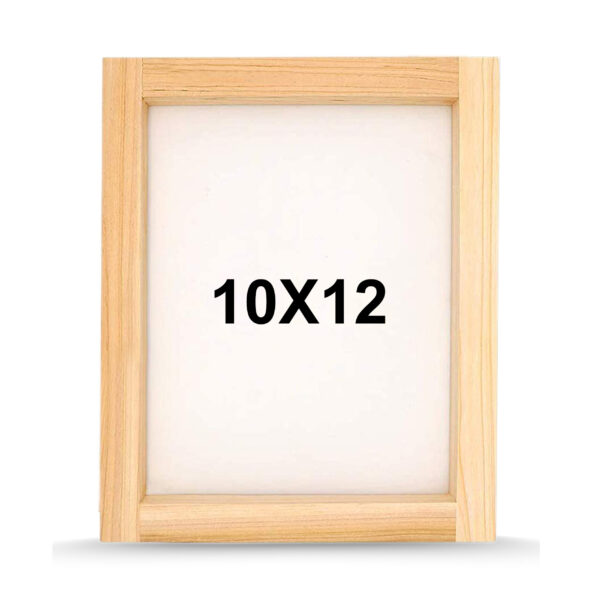 10X12 Screen Printing Frame with Pre-Stretched 120no. Nylon Mesh and 4" Aluminium Squeegee Blade (Combo) - Image 2